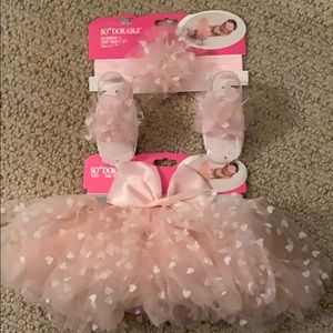 Matching newborn tutu set